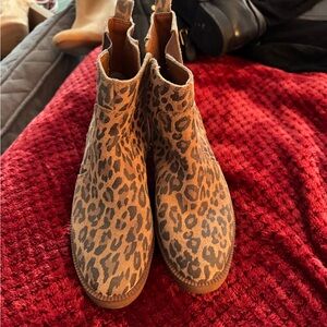 Lucky Brand Animal Print Ankle Booties